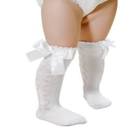 wsevypo luk španjolski dječji djevojke koljena visoke čarape pamučne novorođene čarape čarape