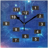 Moderna apstraktna linija plava tehnologija osjećaj kvadratni sat Moderni arapski brojevi Zidni sat