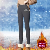 Nove ženske hlače ženske zimske gamaše visoki struk raste guste plišane hlače povremene hlače pantalone