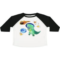 Inktastic Tyrannosaurus Re vs. Meteor Fun Space Dinosaur Poklon Dječak majica malih mališana ili majica Toddler