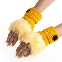 Djevojka rukavice toplo zečice zimske žene zglobne ručne rukavice