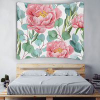 Cvjetni uzorak zidne tapiserije, posteljine divljih cvijeta posteljina tapiserija za tapiserije za zid,