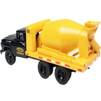 Klasični metalni radovi 1- Ho Scale Model za kamion za kamion Ford Cement Todewater Beton, crna i žuta