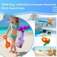 Mrežne plaže školjke torbe za morske školjke torbe za dječje školjke torbe za kolekciju za igračke za