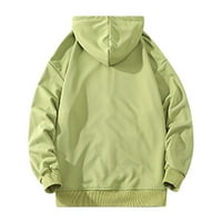 kpoplk muns zip up hoodie čvrsta boja slobodno vrijeme zimske duksere vrhova bluza vojska zelena, l