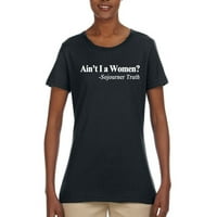 Crni feminizam nije ja ženam Sojourner istina ženska grafička majica, crna, srednja