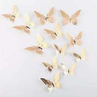 Zlatni leptir zidni ukrasi veličine praktične i izdržljive naljepnice za dječju vrtić učionice vjenčani