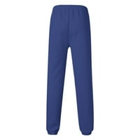 Zuwimk pantalone za muškarce Stretch, muški tanki fit otporni na ravni sprijeda chono pant plava, xxl