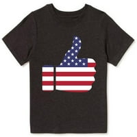 Simpatične američke zvijezde i pruge zastave modne majice grafički ispis Ljetni kratki rukav O-izrez
