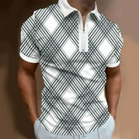 Muškarci Geometrijske grafičke polo majice Ljetna plaža Svakodnevna modna tiskana odmorska odmorna ovratnik