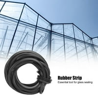 Yiining Crni staklenički gumeni tračni kabel staklenički pribor Pribor za stakleno brtvljenje, staklena