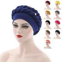 Turban Cap Flower pletenice za glavu Lightweight Twist Headwrap Party Pribor