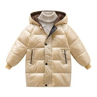Toddler Kids Boy Girl Winter kaput topla kapuljača podstavljena jakna s džepovima debela gornja odjeća