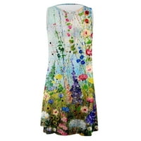 Ljetne maxi haljine za ženska čišćenje prodaje Ženska Boho cvjetna sitnica za tiskanu haljinu ljetna