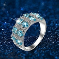 Bazyrey ženski prsten ženski puni dijamantni prsten, elegantan nakit poklon mladenke za vjenčani prsten