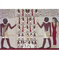 Posteranzi Sal Merab grob-grobnica BC Egipatska umjetnost Freska Britanski muzej London Engleska Poster