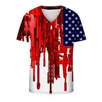 Muške američke zastave Majice 4. jula Američka zastava zvijezda Star Print Thees Patriotske casual majice