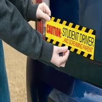 'OPREZ: Studentski vozač koji vrišti magnet roditelja - naljepnice branika za novi vozač - Znak automobila