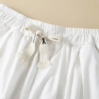 Puawkoer žensko ljeto Ležerne prilike za print ukidane kratke hlače Hlače Hlače Ženske kratke hlače