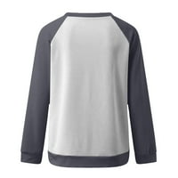 Levmjia Ženska čišćenje majica, vrhovi plus veličina modna tiskana labava majica dugih rukava bluza