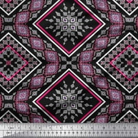 Siamoi svilena tkanina Aztec Kilim tiskano tkanine širom
