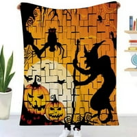 Halloween Dekorativni pokrivač-đavolanski ćebe za teen djevojku College Dorm spavaća soba za zabavu