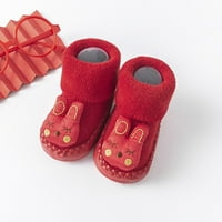 Rovga TODDLER cipele za djecu jesen i zima slatka djeca dječaci i djevojke Toddler čarape cipele s podnim sportskim cipelama bez klizanja Udoban topli simpatični oblik crtanog oblika stila