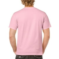 TEE Hunt Pazite na Pit Bull majicu Dean Russo Art Charopnog slatka muški čaj, svijetlo ružičasta, 4x-velika