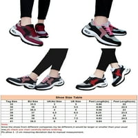 Woobling ženske tenisice cipele čipke Atletičke cipele prozračne patike za šetnje lagane modne tenisice zračni jastuk nepušače crne ružičaste 6,5