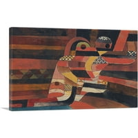 Ljubitelji platno Art Print by Paul Klee - Veličina: 12 8