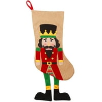 Besponzon Nutcracker Solkier Sock Xmas poklon bag čarobnjačke torbice Lijepe božićne čarape