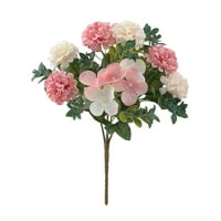 Umjetno cvijeće glave svile Hydrangea cvjetni bouquet kućni ukras