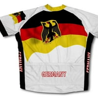 Njemačka zastava za biciklizam kratkih rukava za muškarce - veličina XS