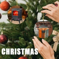 Drvena božićna dekoracija, keramički božićni ukrasi, umjetni odmor za odmor, uzorci za Božić, automobil,