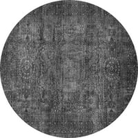 Ahgly Company u zatvorenom okrugle apstraktne sive moderne prostirke, 5 'kruga