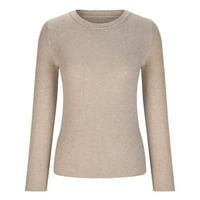 WAVSUF džemperi za žene plus veličine kornjača sa klirensom visokih vrata s dugim rukavima, zimske casual