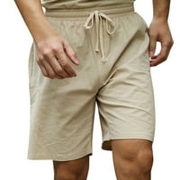 Muška ploča kratke hlače muške ljetne casual kratke vučne kašike ruširane modne kratke hlače Čvrsti