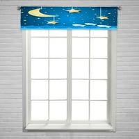 Nadreal Seascape Mjesec Stars Prozor zavjesa ulice