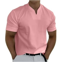 Muška modna atletska majica vježbanje mišića kratkih rukava majica V-izrez T-majica na vrhu