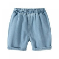 Mala dječaka Jeans Hotsas, 1- godina dječji ljetni casual elastične struke traper kratke hlače izvlače