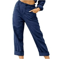Teretne hlače Žene Torggy, Prodaja zazor Žene Ležerne prilike, gumbi džepa u boji Elastični struk Udobne