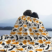 Halloween bundeve nosfeis bacanje pokrivača lagana flis pokrivač poklon za djevojke dječake mekani smiješni