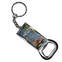 Vodeni ljiljivi Claude Monet Lilies Keychain ključ za ključeve prstenaste boce BottleCap otvarač