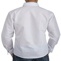 Muška haljina vjenčana klasična košulja s dugim rukavima TOP solidna boja regularna fit gumba dolje