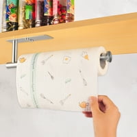 Deyuer set papirnati ručnik držač samoljepljivi zid montiran ispod ormara kuhinja Kupatilo za kolut za kupatilo za dnevnu upotrebu, kvadratni zlatni