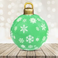 Napuhav na otvorenom Božićne ukrase na napuhavanje ukrašena lopta, PVC džinovski božićni kuglica na napuhavanje