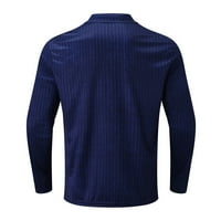 Duksevi za muškarce Dukseri za muškarce Modna pruga patentna majica Dugi rukav revel pulover TOP bluza