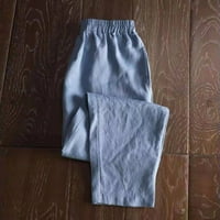 Fardey gromobrani danas pamučne posteljine harem hlače za žene casual labavi fit elastične strugove sa džepovima pune sportske hlače od pune boje