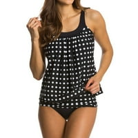 Plus veličine Žene Tankuni Bikini set Podignite podstavljeni kupaći kostimi kupaći kostim