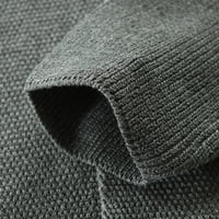 Mafytytpr veliki i visoki muški zimski džemperi čišćenje ljudi casual čvrsti dugi rukav kardigan slim dugim rukavima džemper pleteni kaput